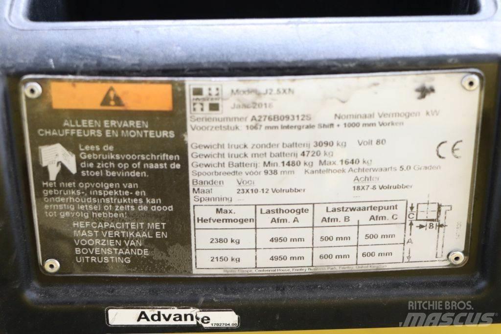 Hyster J2.5XN Electric Forklifts