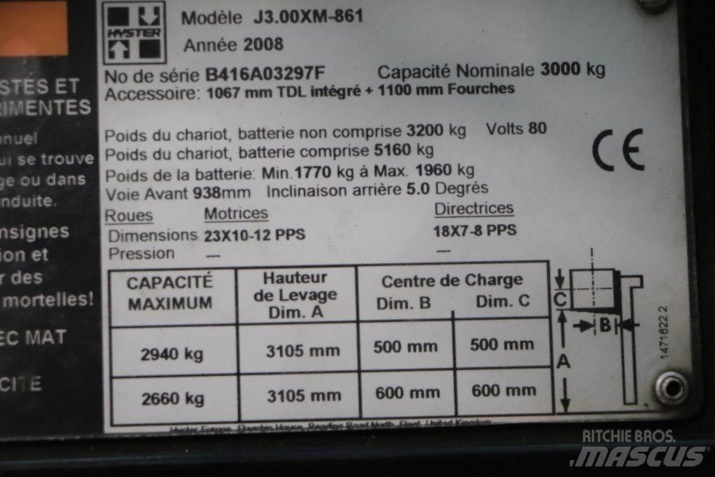 Hyster J3.00XM Electric Forklifts