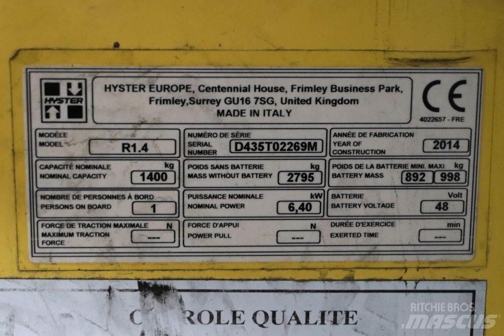 Hyster R1.4 Reach trucks