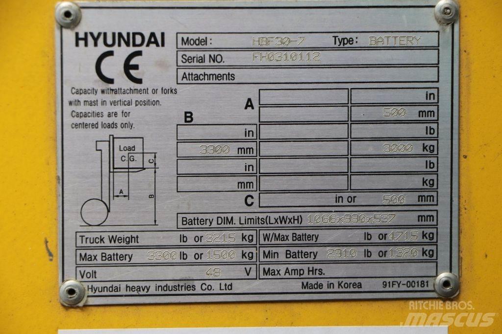 Hyundai HBF30-7 Electric Forklifts