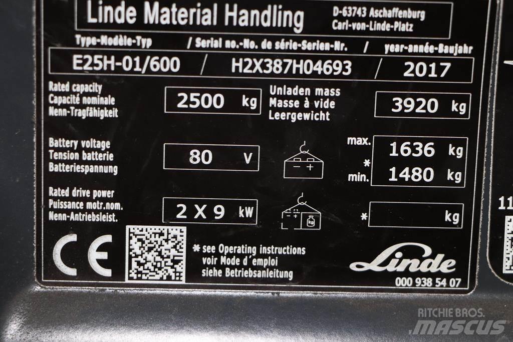 Linde E25H-01/600 Electric Forklifts