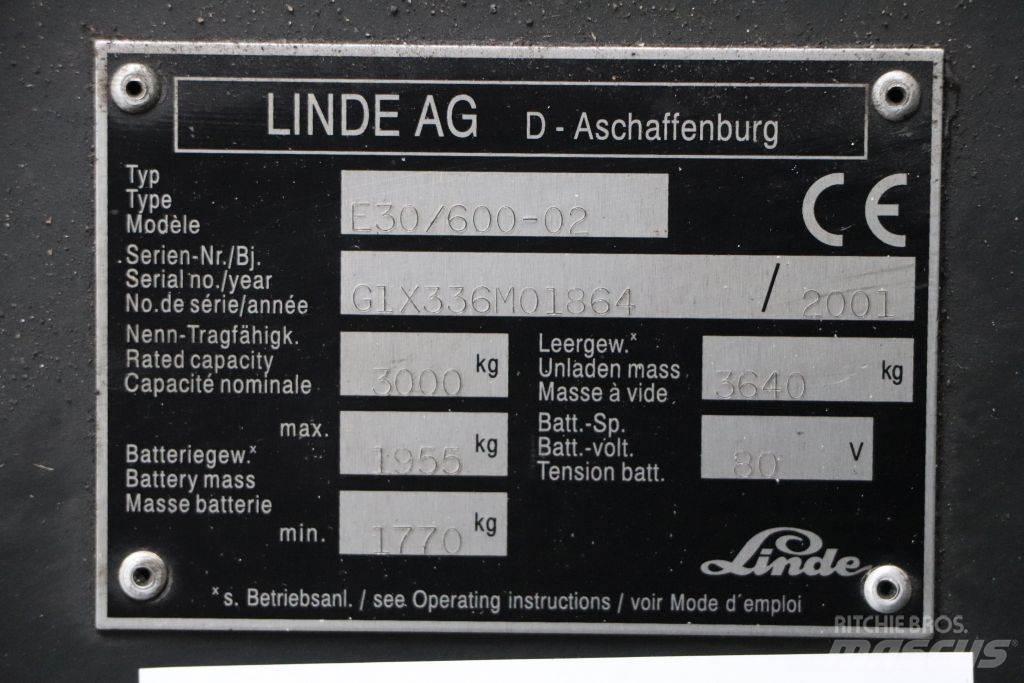 Linde E30/600-02 Electric Forklifts