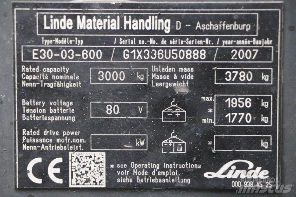 Linde E30S-03/600 Electric Forklifts