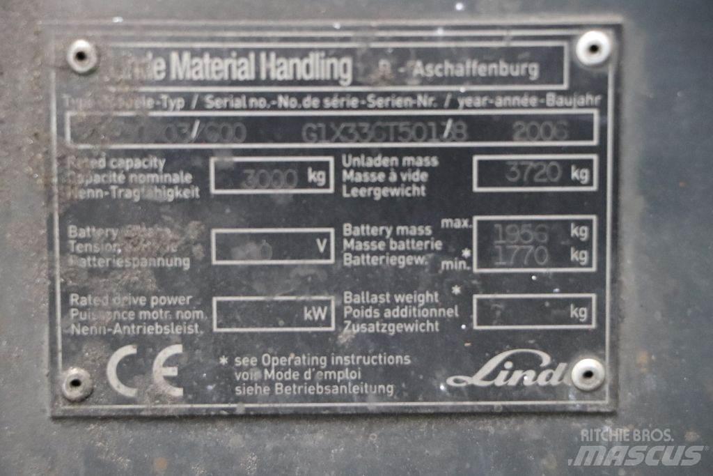 Linde E30S-03/600 Electric Forklifts