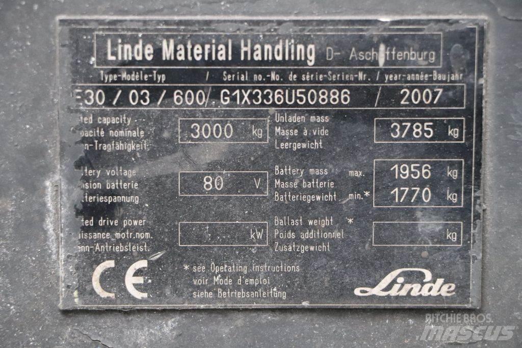 Linde E30S-03/600 Electric Forklifts