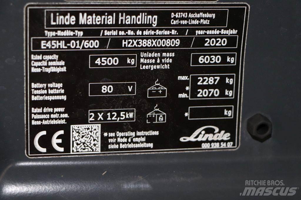Linde E45HL-01/600 Electric Forklifts