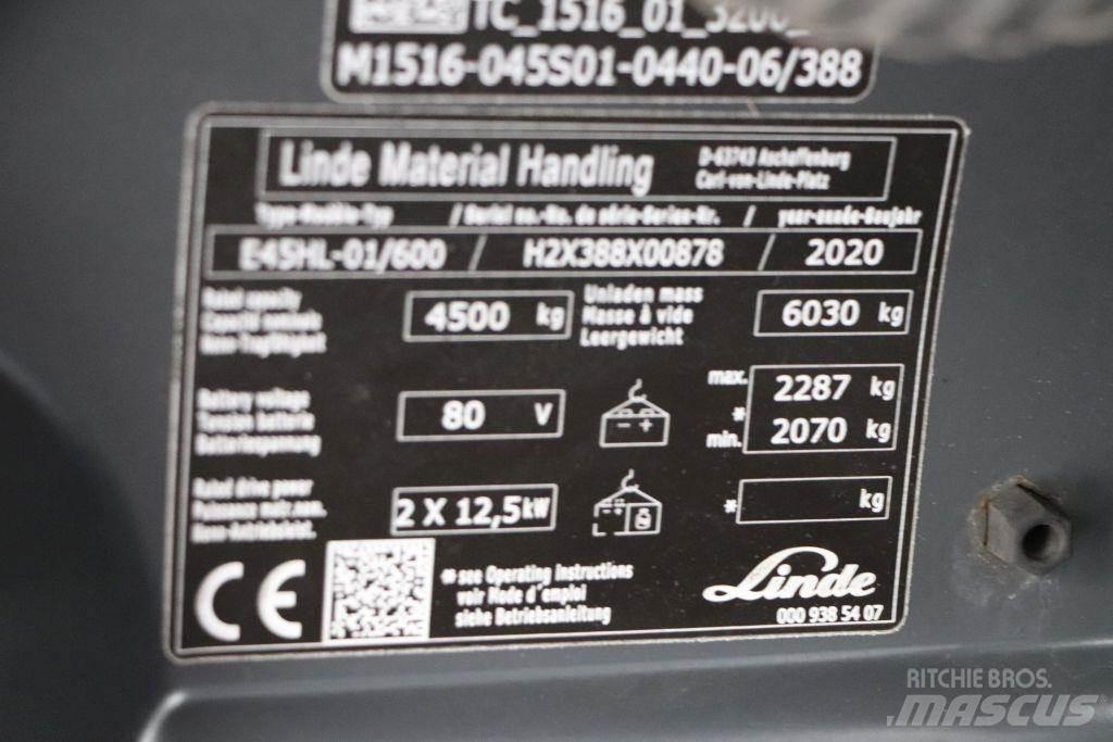 Linde E45HL-01/600 Electric Forklifts