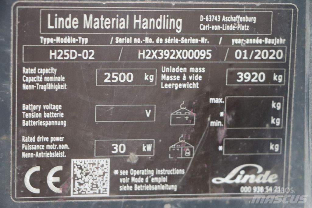 Linde H25D-02 Diesel Forklifts