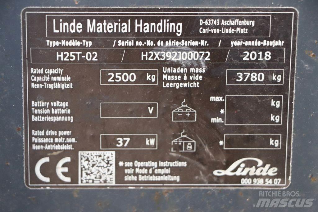Linde H25T-02 LPG trucks