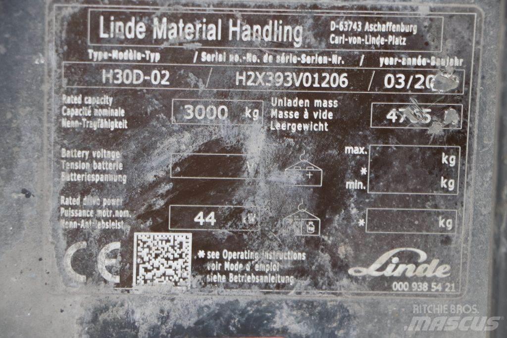 Linde H30D-02 Diesel Forklifts