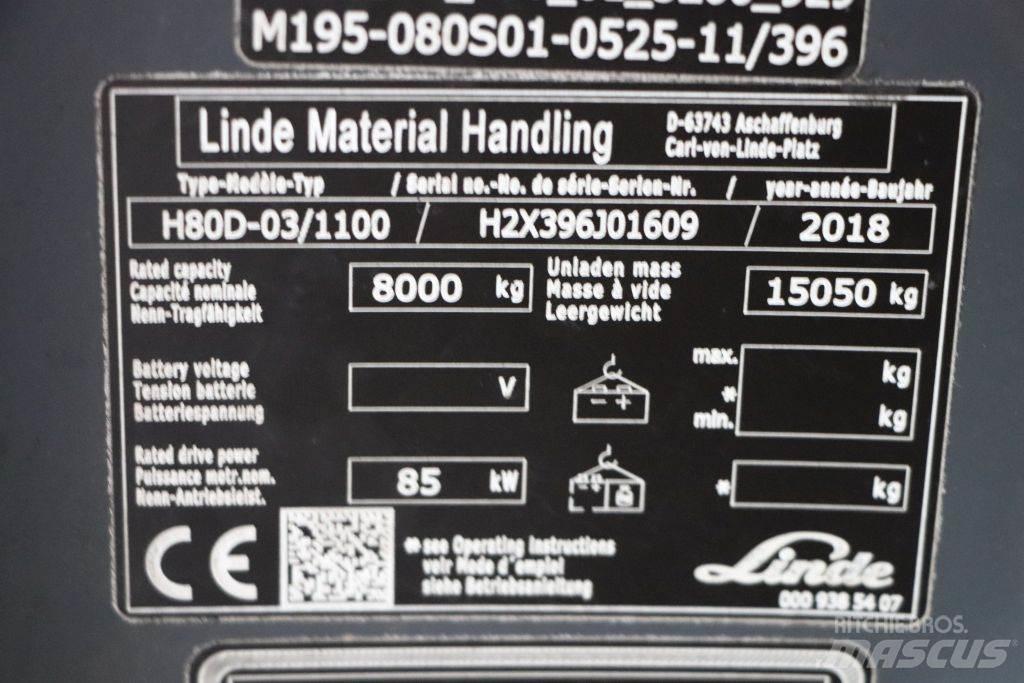 Linde H80D-03/1100 Diesel Forklifts