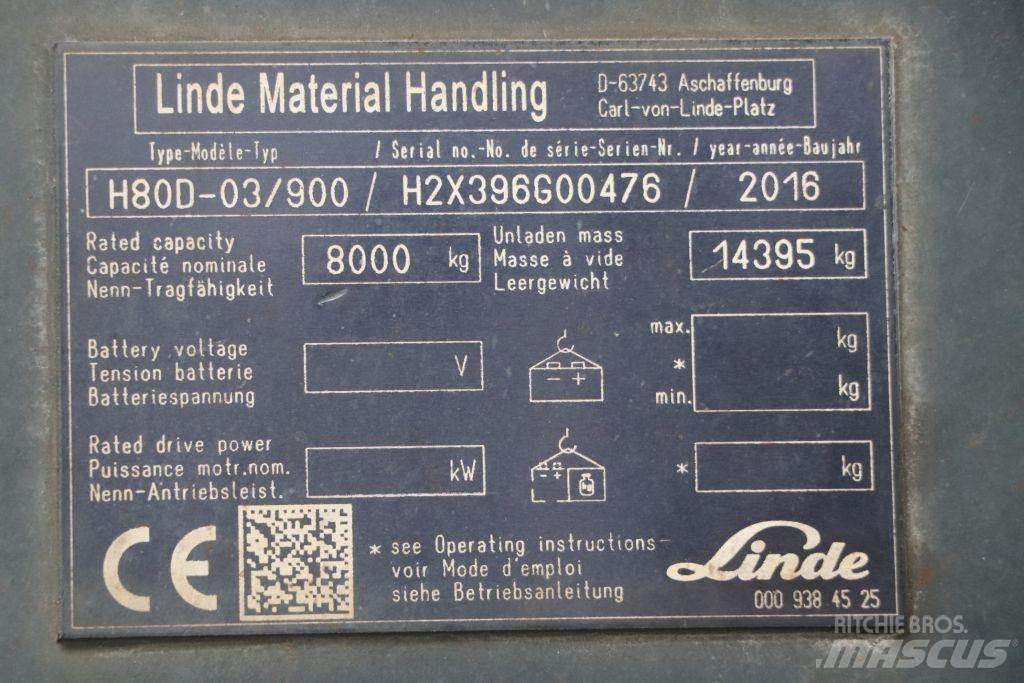 Linde H80D-03/900 Diesel Forklifts