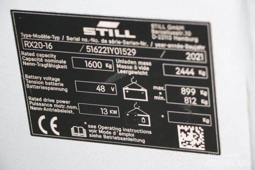 Still RX20-16 Electric Forklifts