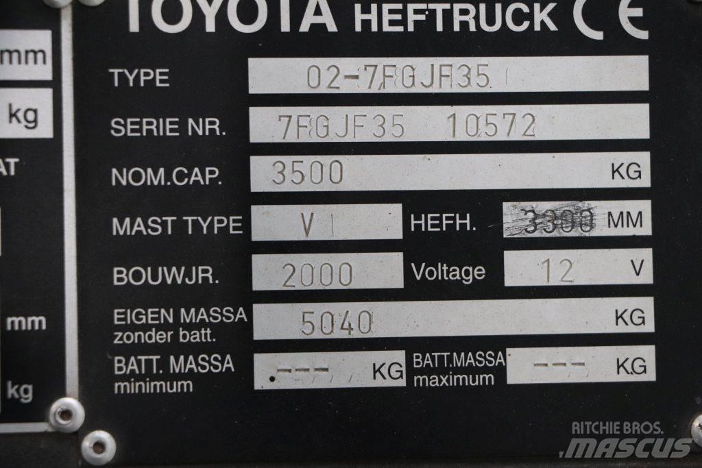 Toyota 02-7FGJF35 LPG trucks