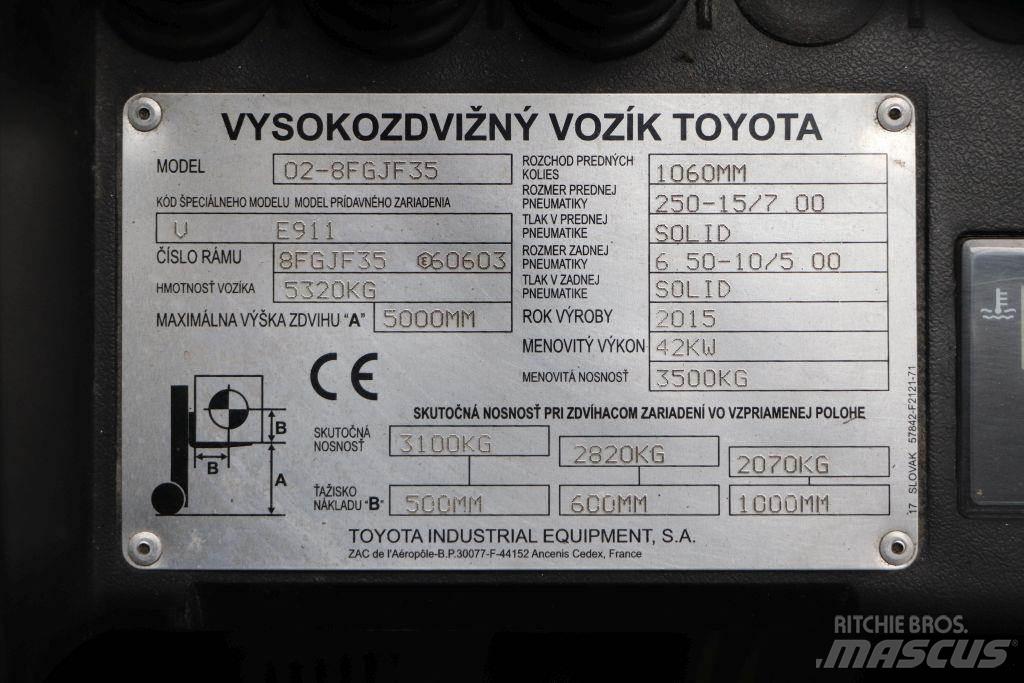 Toyota 02-8FGJF35 LPG trucks