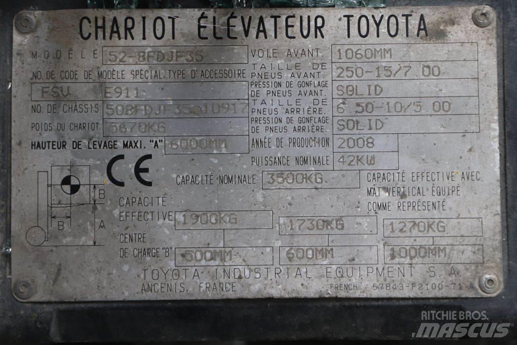 Toyota 52-8FDJF35 Diesel Forklifts