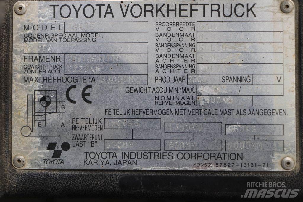 Toyota 7FB15 Electric Forklifts