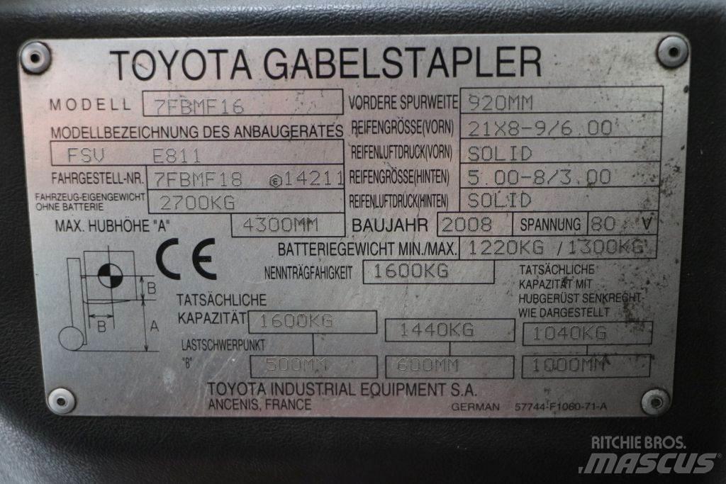 Toyota 7FBMF16 Electric Forklifts