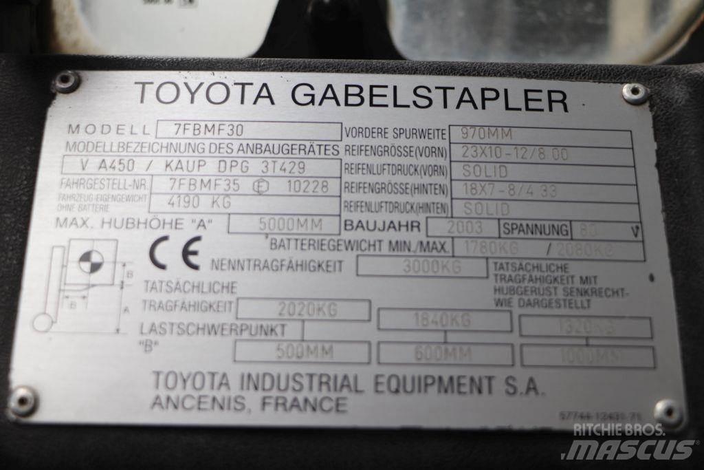 Toyota 7FBMF30 Electric Forklifts