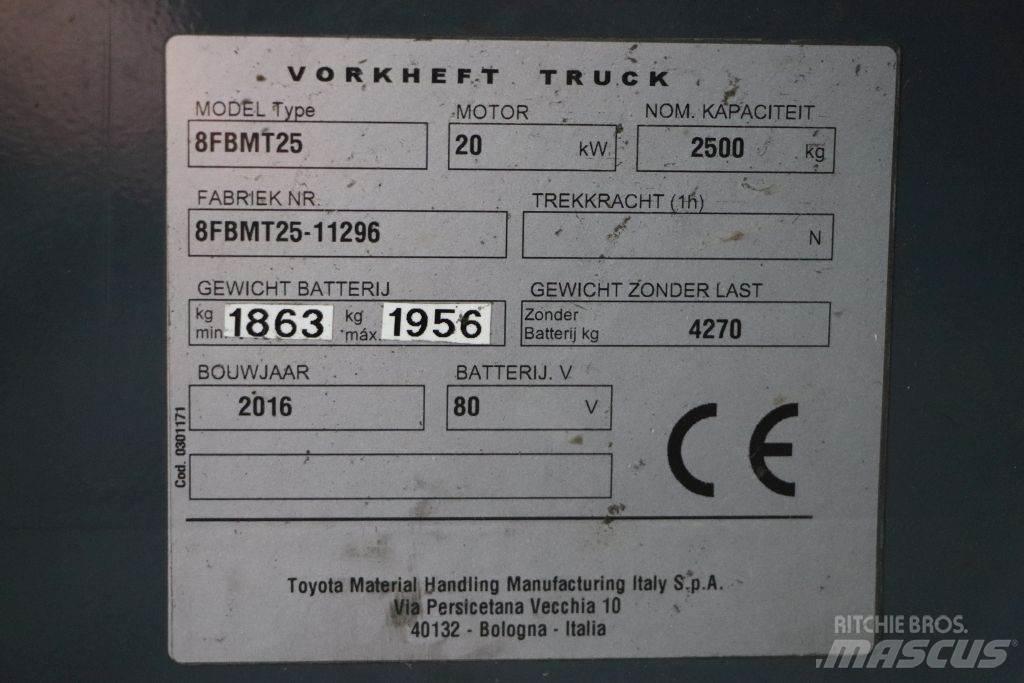 Toyota 8FBMT25 Electric Forklifts