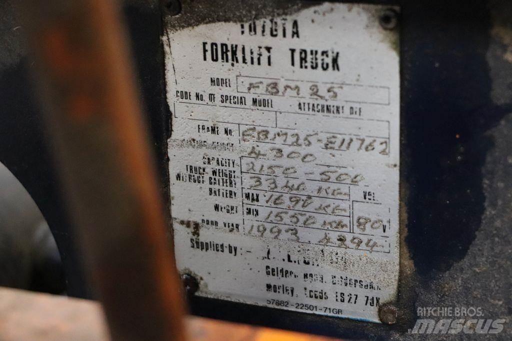 Toyota FBM25 Electric Forklifts