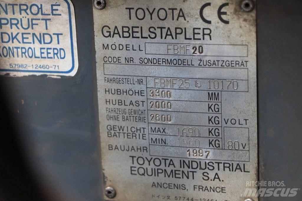 Toyota FBMF20 Electric Forklifts
