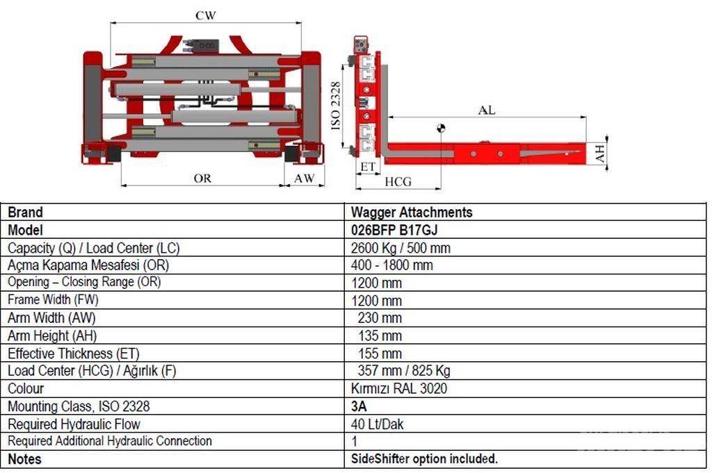  Wagger 026BFP B45GJ Forks