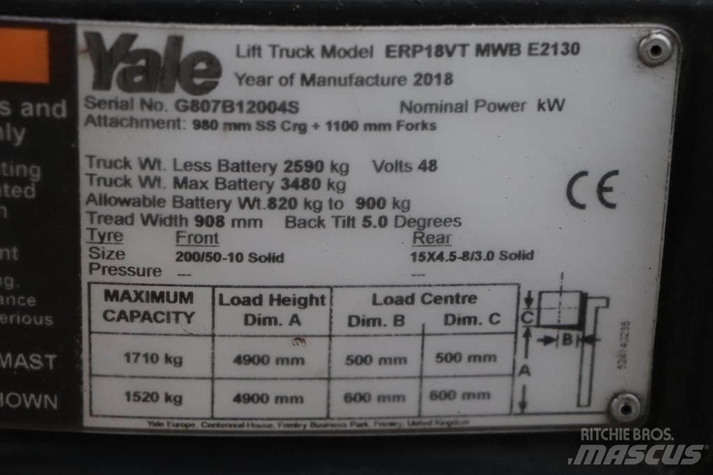 Yale ERP18VT Electric Forklifts