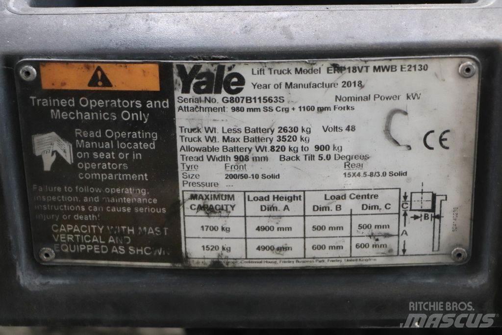 Yale ERP18VT Electric Forklifts