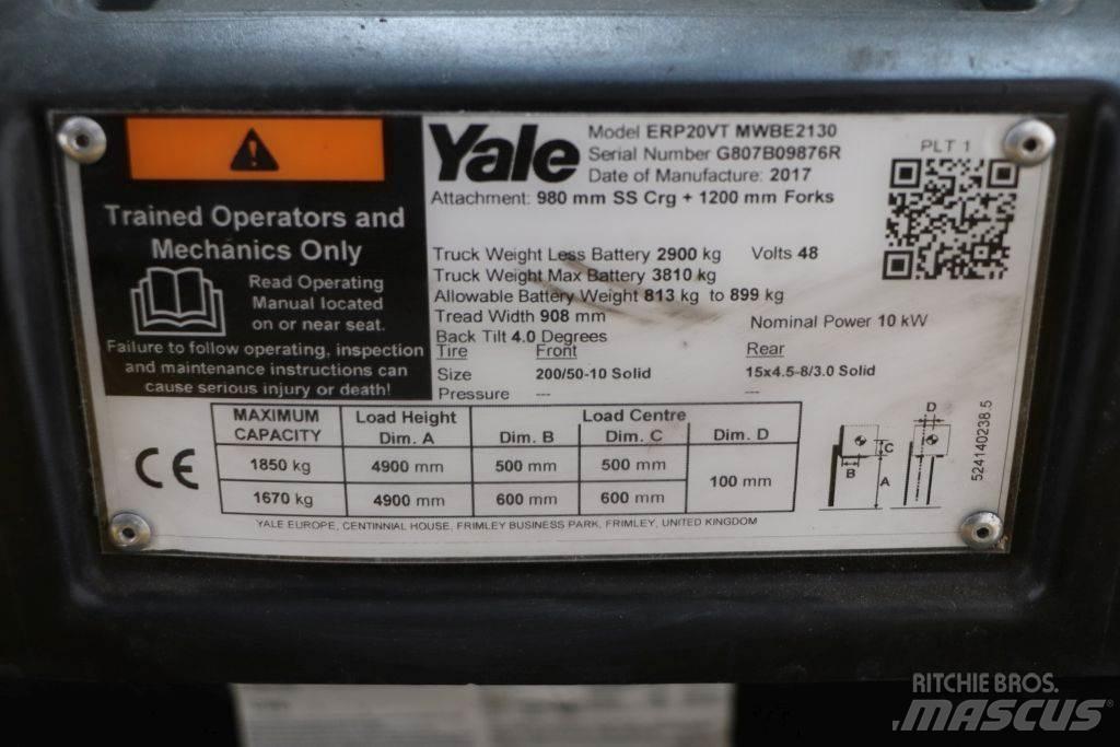Yale ERP20VT Electric Forklifts
