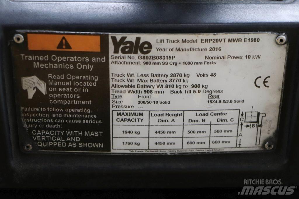 Yale ERP20VT Electric Forklifts