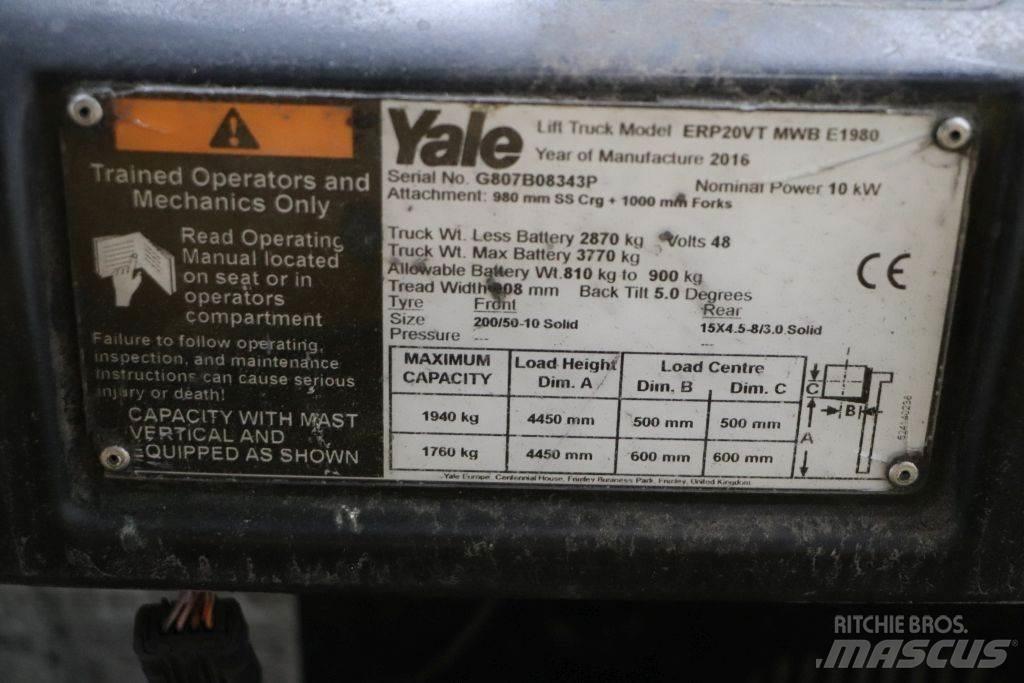 Yale ERP20VT Electric Forklifts