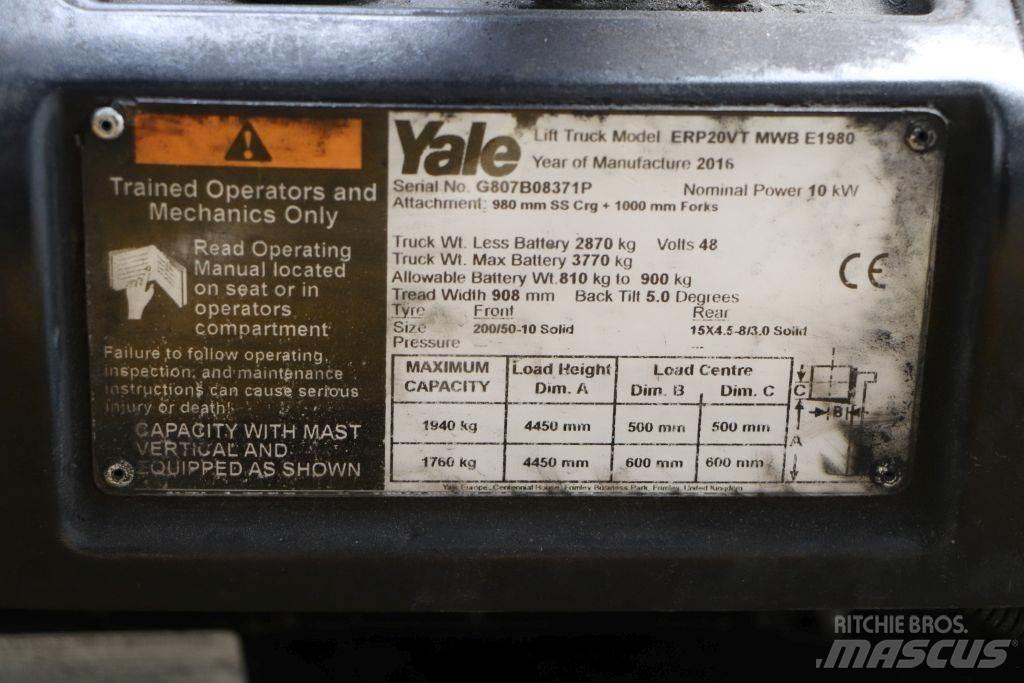 Yale ERP20VT Electric Forklifts
