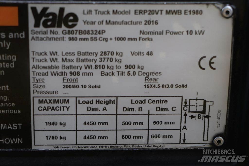 Yale ERP20VT Electric Forklifts
