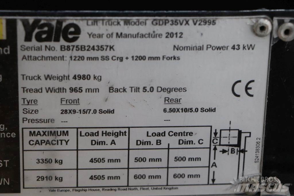 Yale GDP35VX Diesel Forklifts