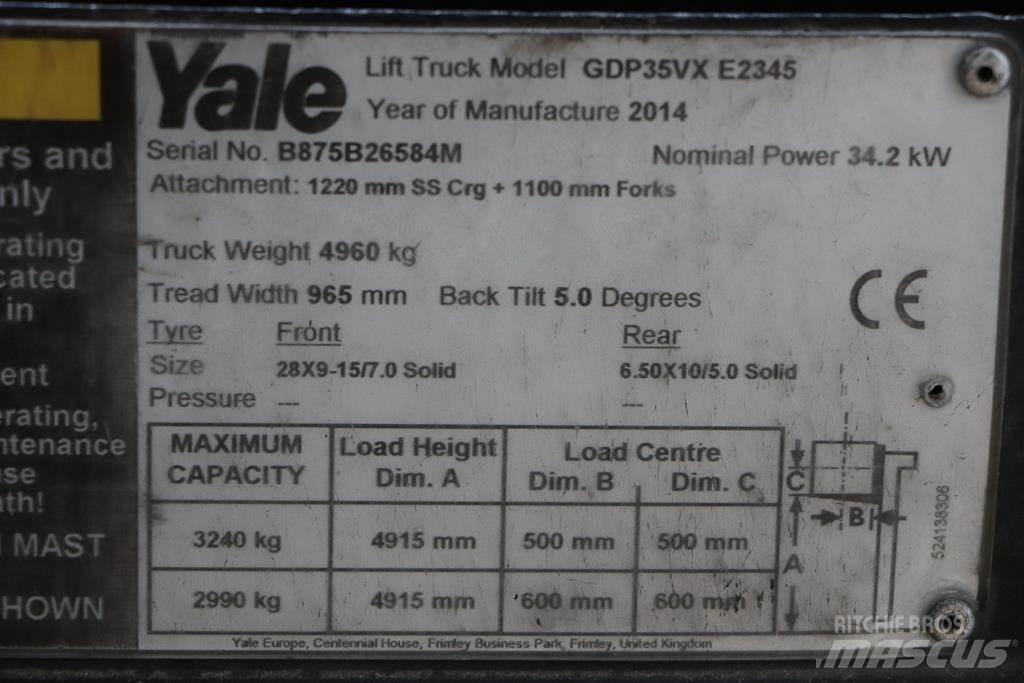 Yale GDP35VX Diesel Forklifts