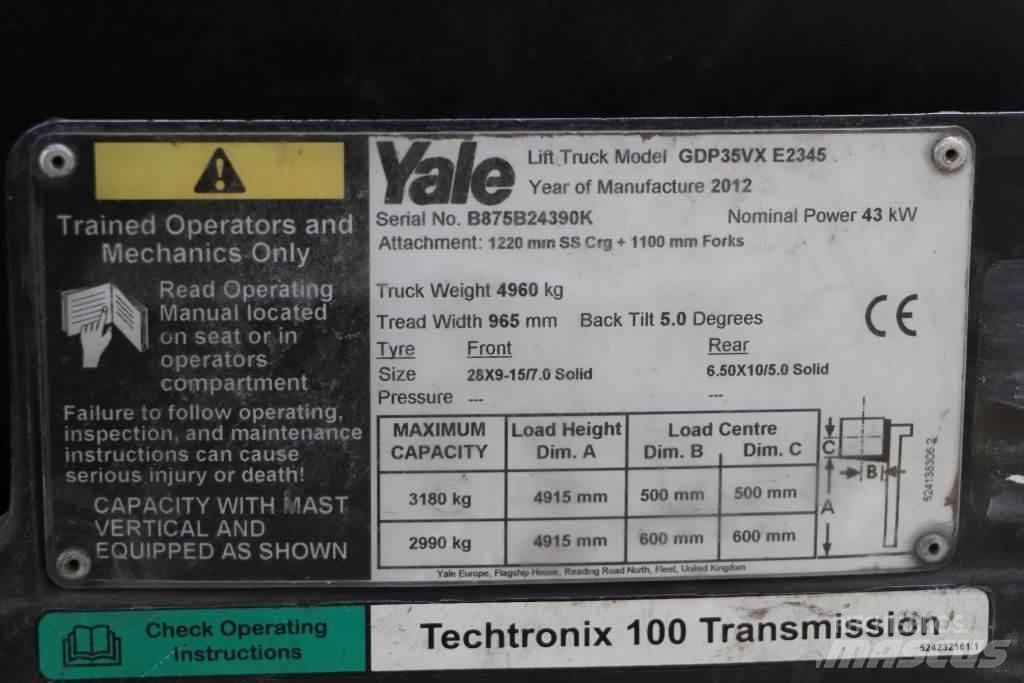 Yale GDP35VX Diesel Forklifts