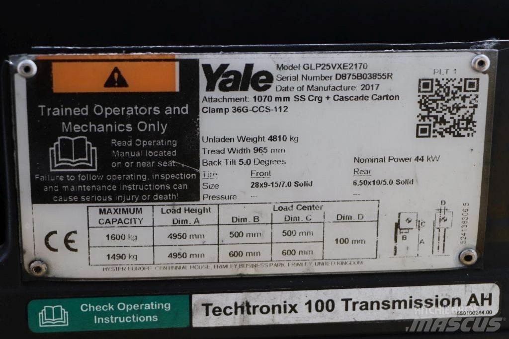 Yale GLP25VX LPG trucks