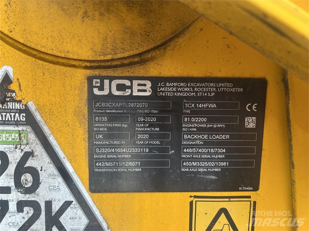 JCB 3 CX Backhoe Loaders