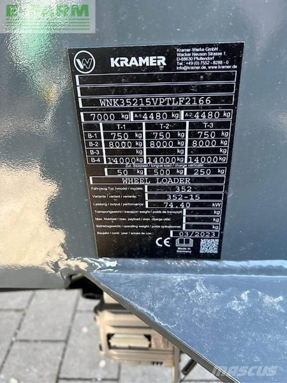 Kramer kl35.8t Telehandlers for Agriculture
