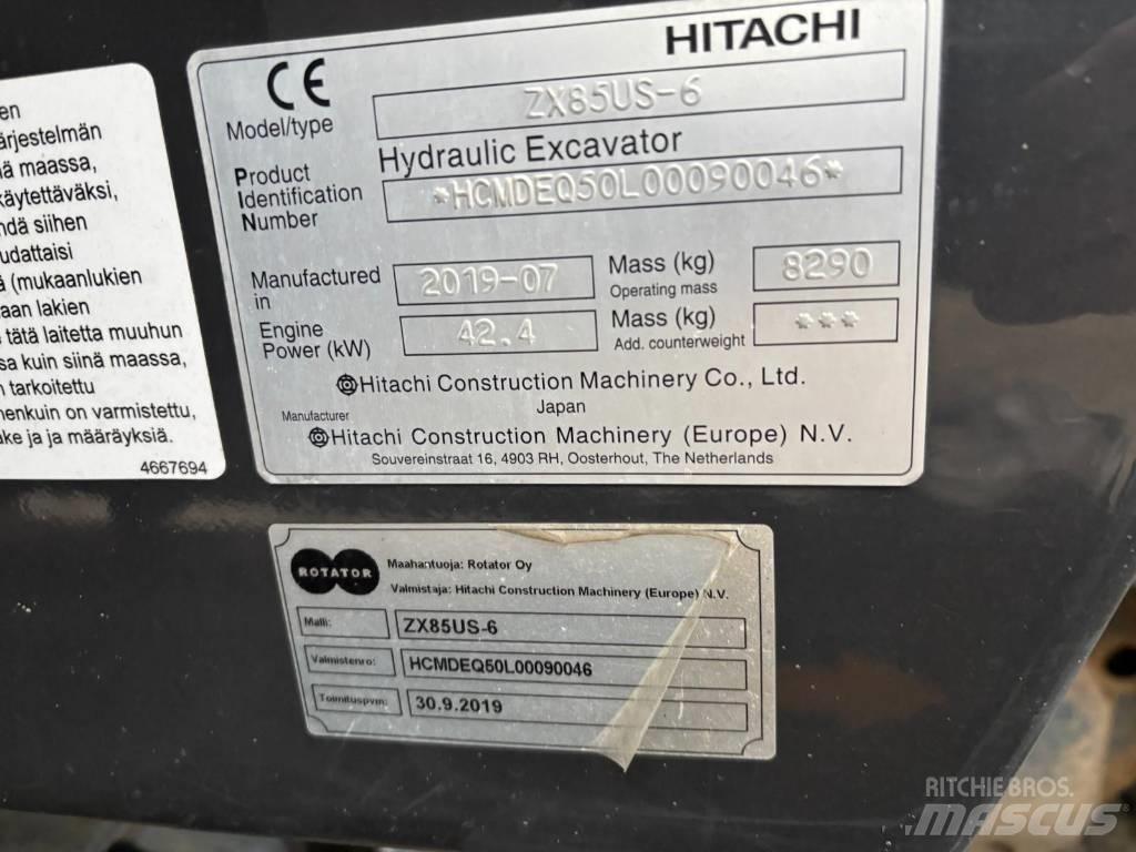 Hitachi ZX 85 US-6 Mini excavators  7t - 12t