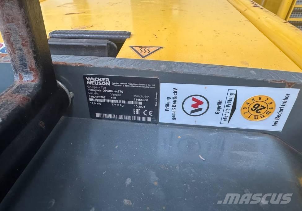 Wacker Neuson DPU 80 Plate Compactors