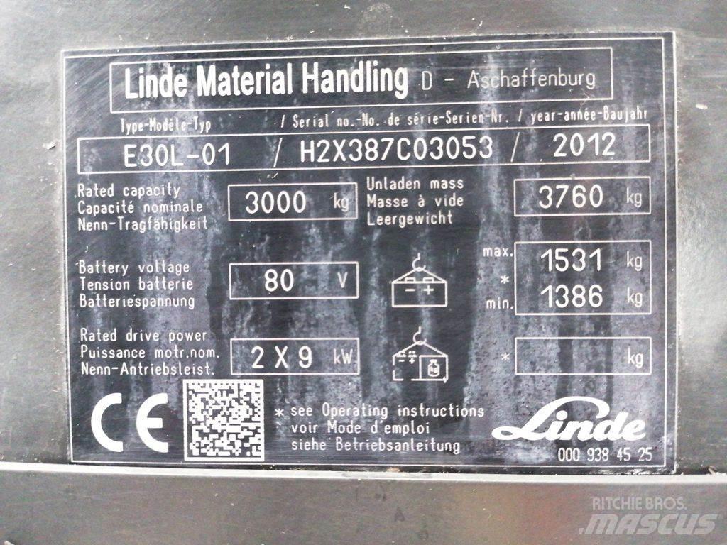 Linde E30L-01 Electric Forklifts