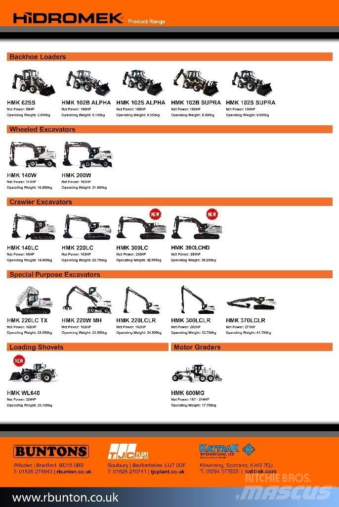 Hidromek HMK145LCSR Crawler Excavators