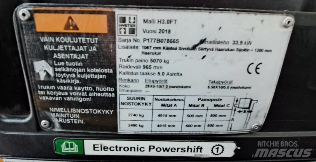 Hyster H3.0FT Diesel Forklifts