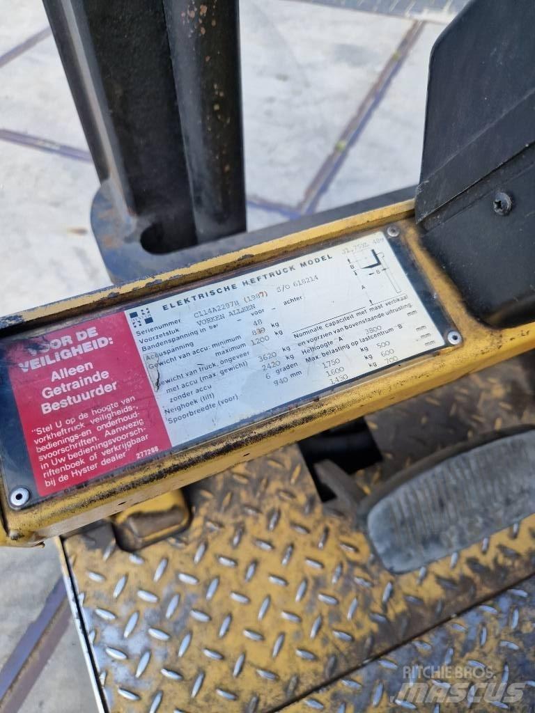 Hyster J 1.75xl Electric Forklifts
