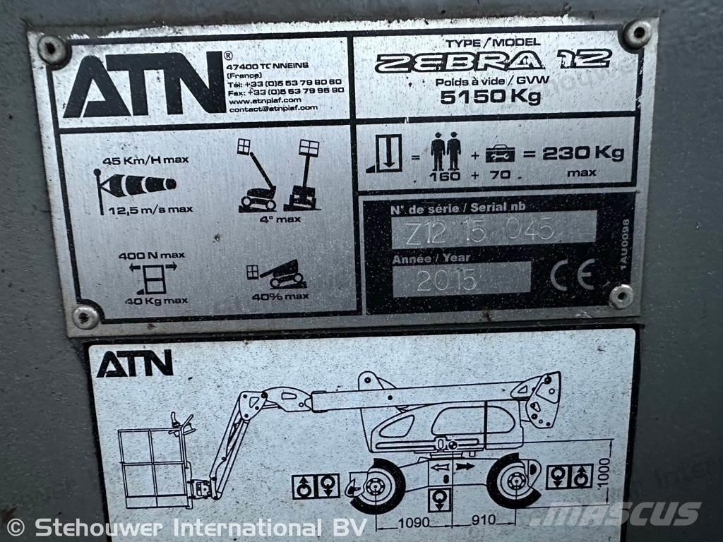 ATN Zebra 12 Articulated boom lifts