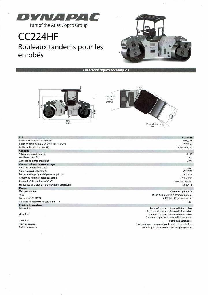 Dynapac CC 224 HF Twin drum rollers