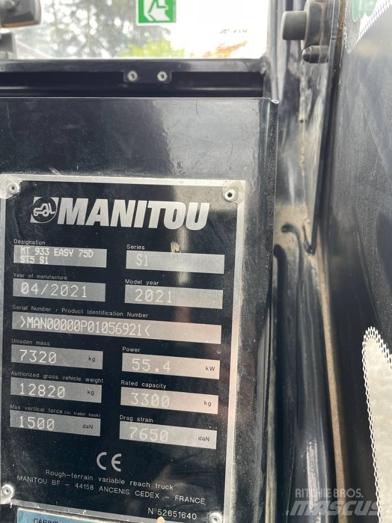 Manitou MT 933 Easy Telescopic Handlers