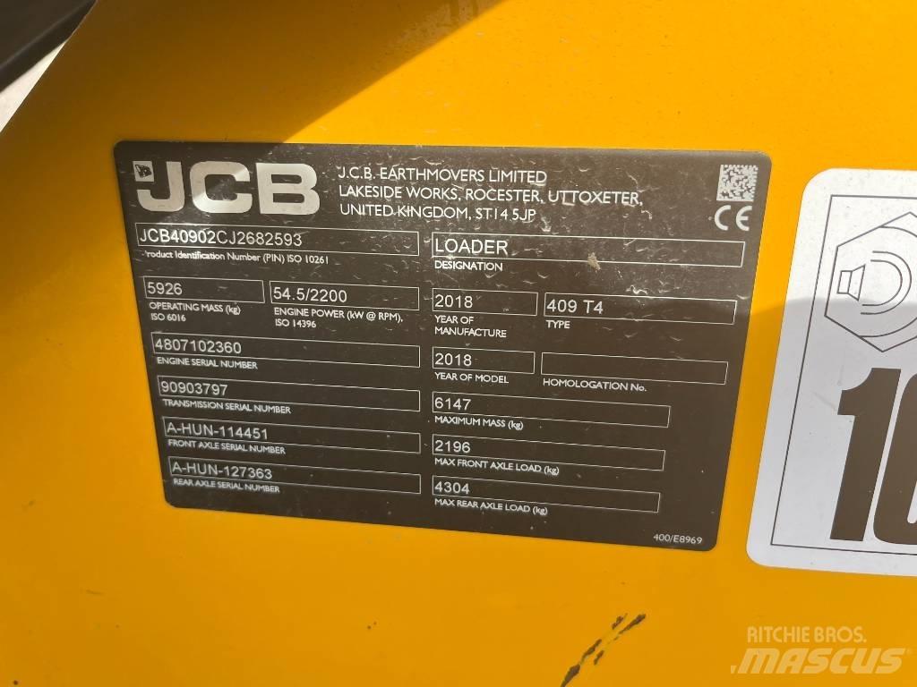 JCB 409 T4 Wheel Loaders